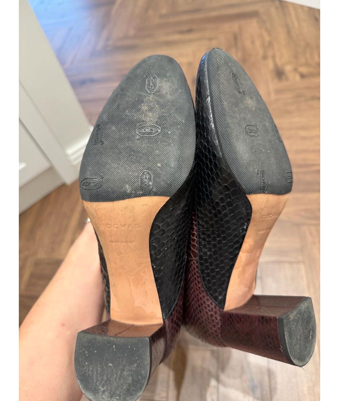 ROCHAS Зеленые сапоги из экзотической кожи, фото 3