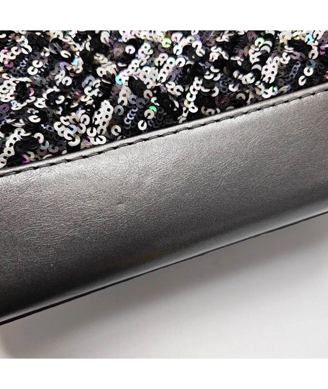 CHANEL Антрацитовая кожаная сумка через плечо, фото 7