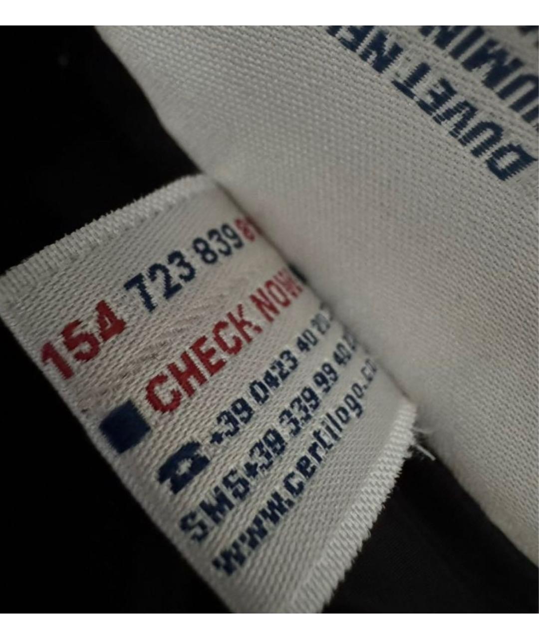 MONCLER Черный полиамидовый пуховик, фото 8