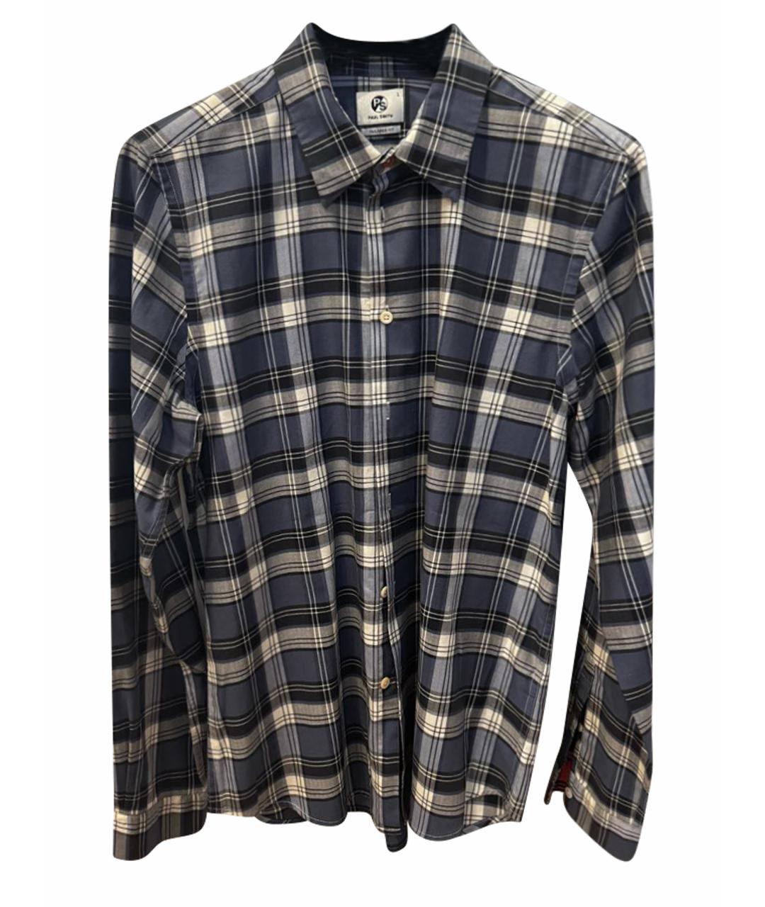 PAUL SMITH Синяя хлопковая кэжуал рубашка, фото 1
