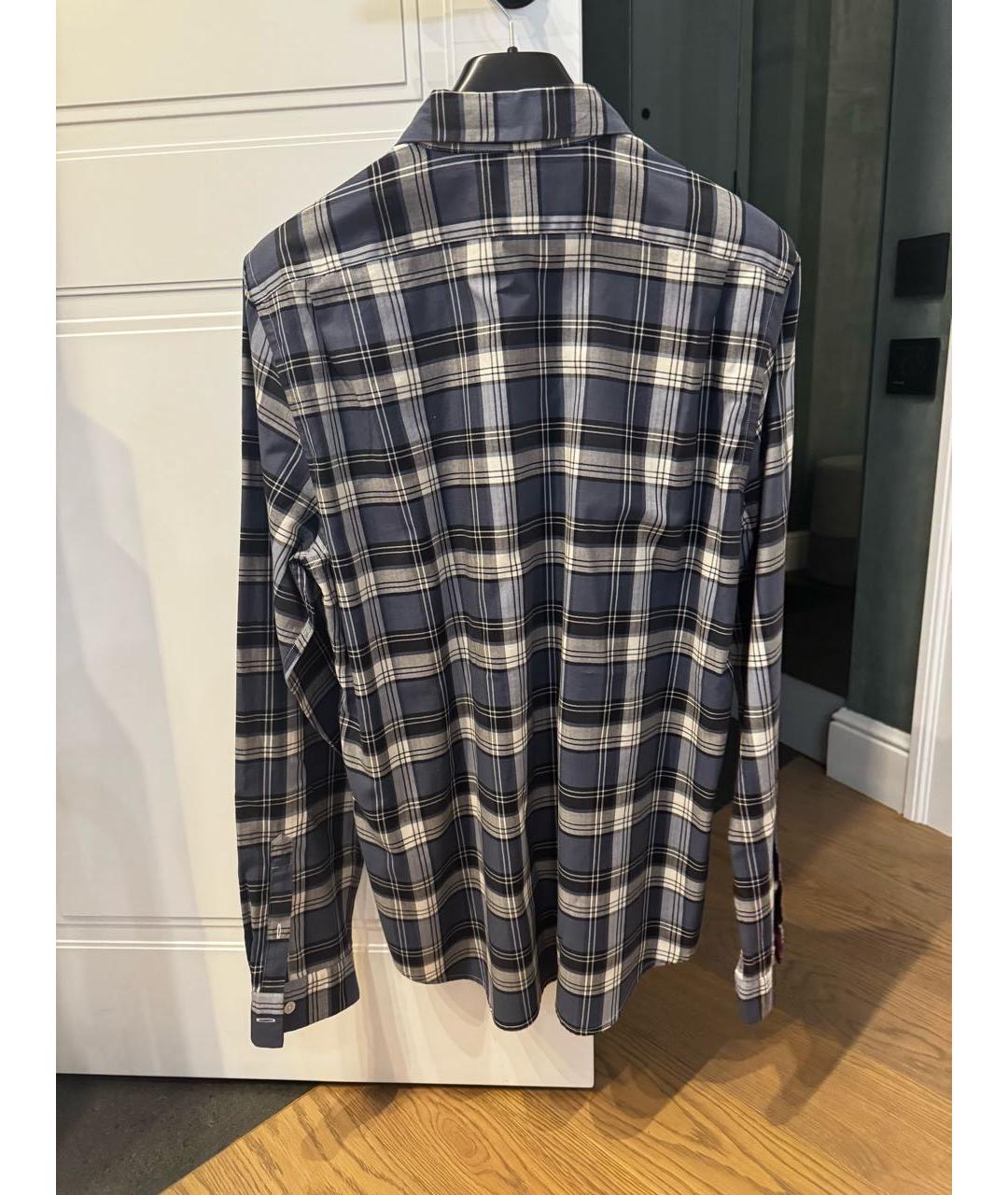 PAUL SMITH Синяя хлопковая кэжуал рубашка, фото 2