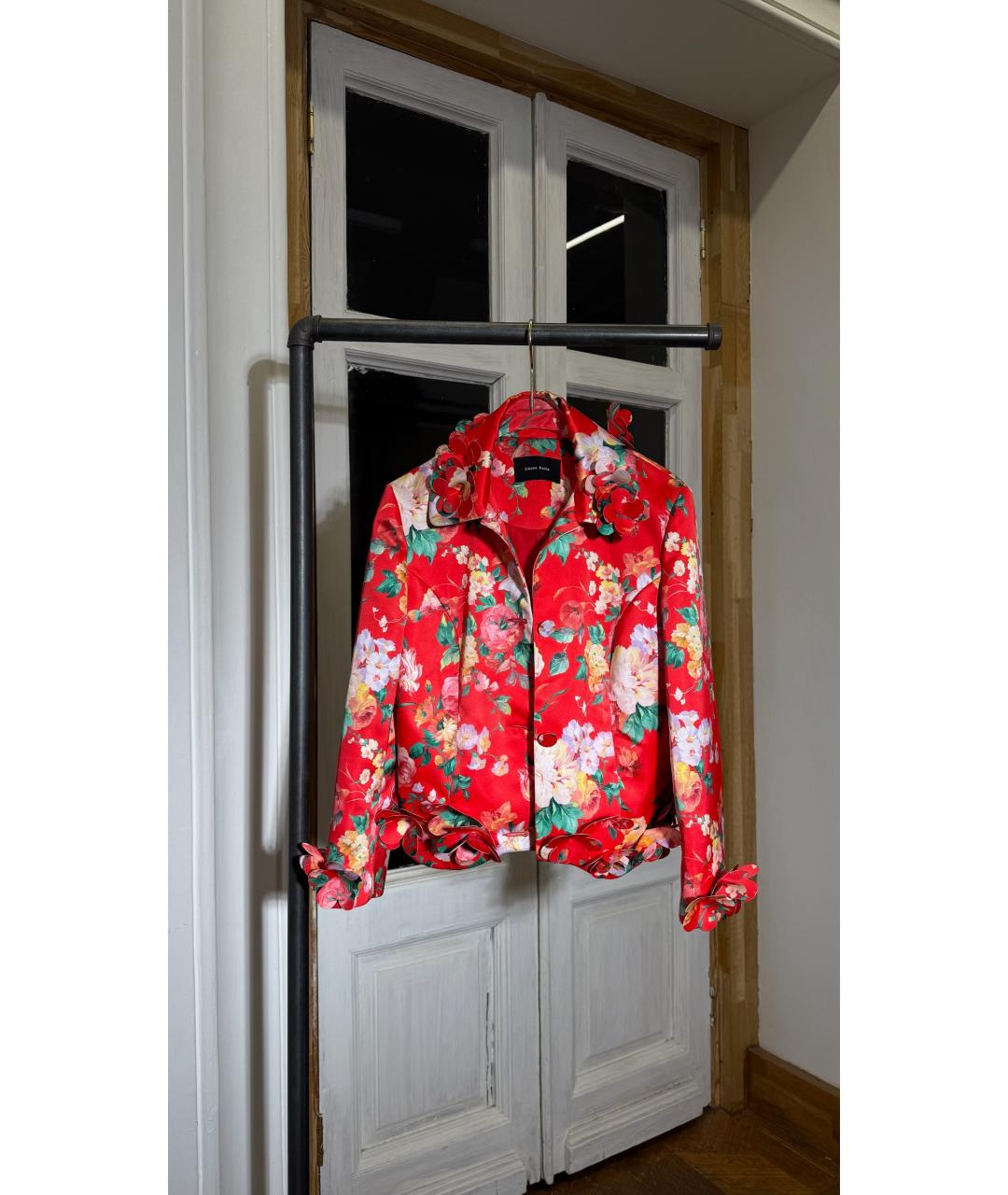 SIMONE ROCHA Красная юбка миди, фото 5