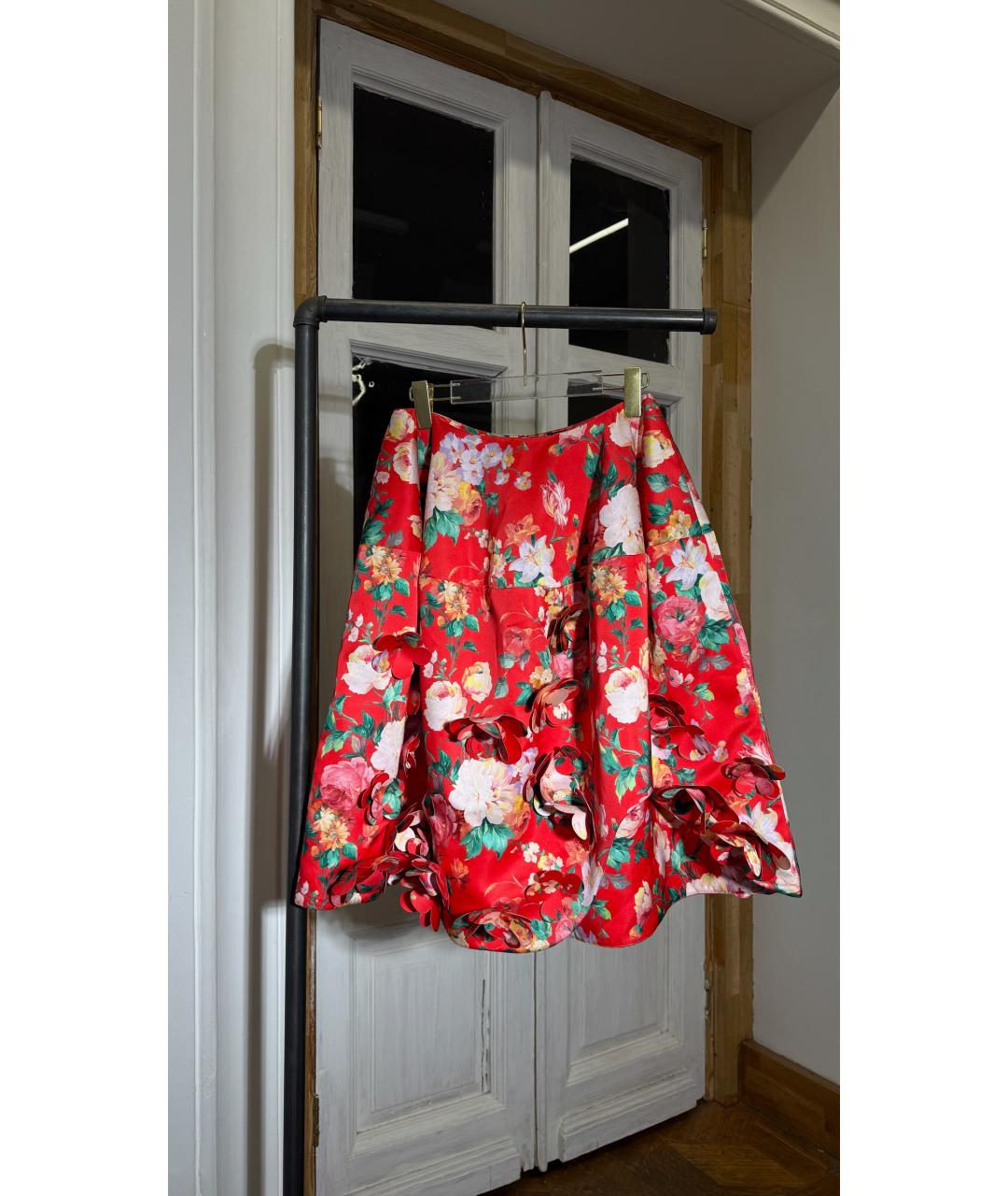 SIMONE ROCHA Красная юбка миди, фото 2