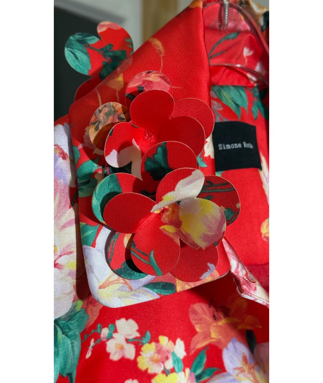 SIMONE ROCHA Красная юбка миди, фото 4