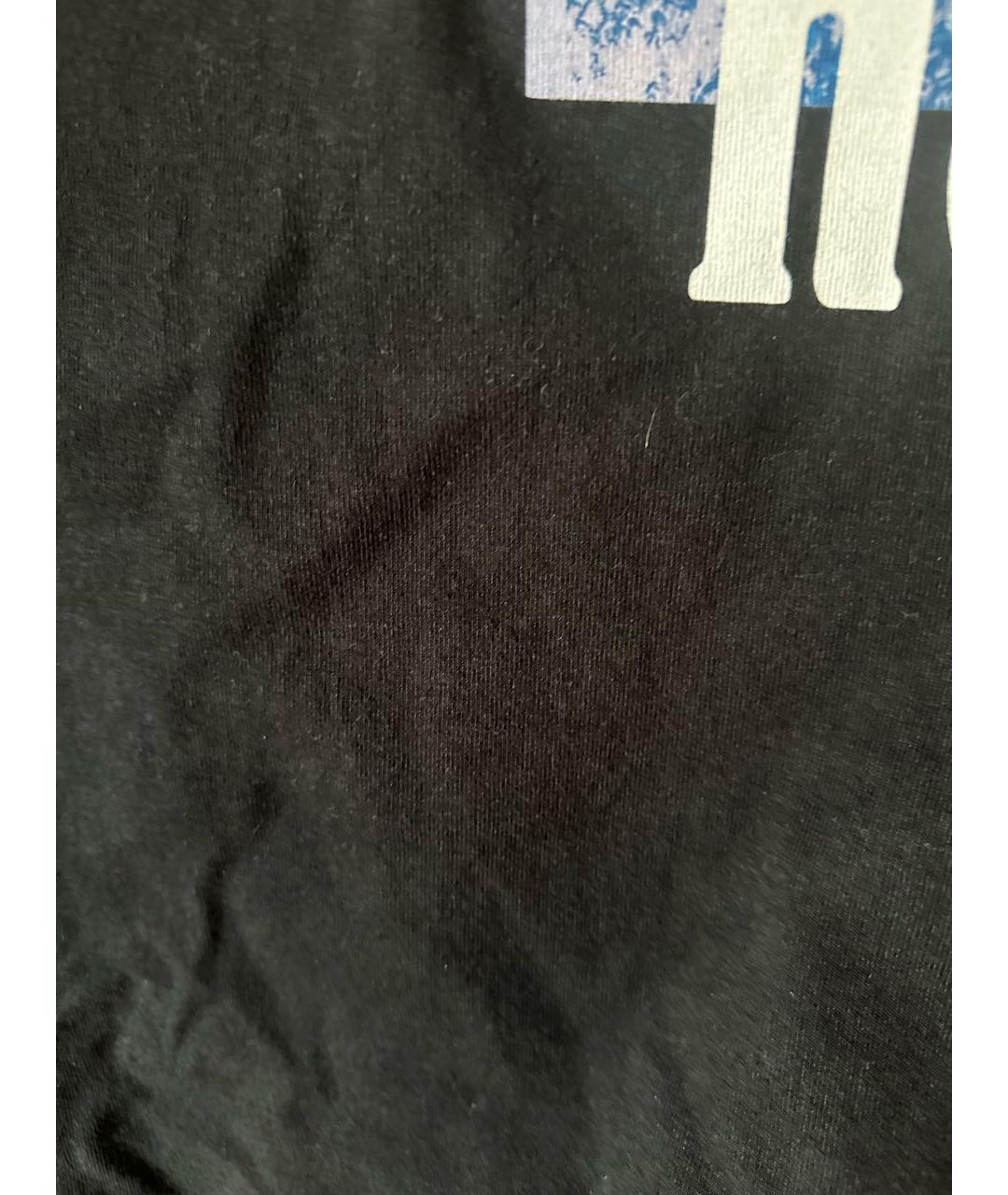 HERON PRESTON Черная хлопковая футболка, фото 4