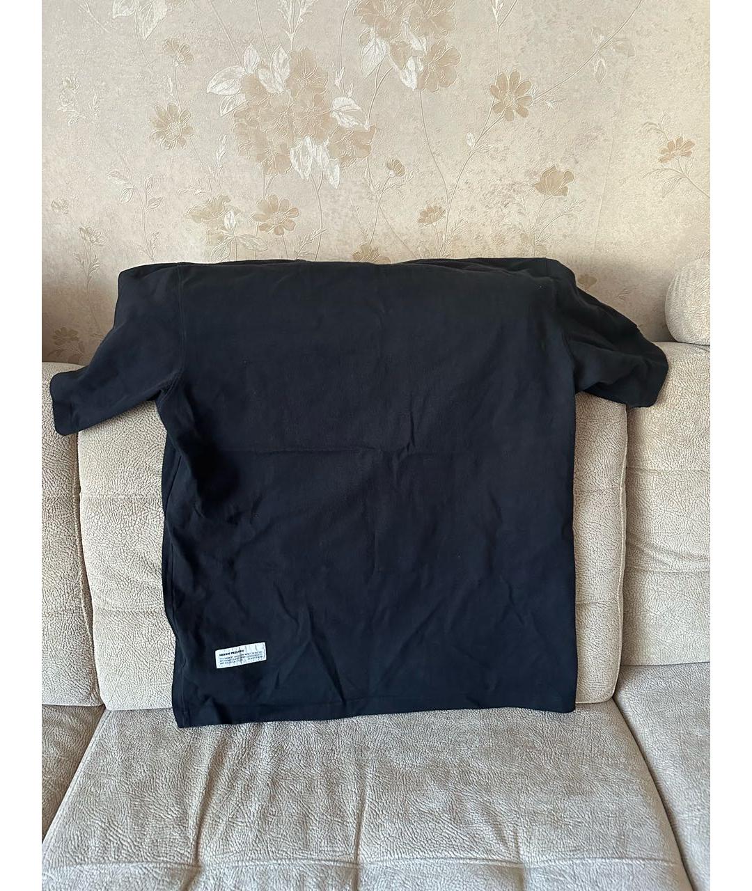 HERON PRESTON Черная хлопковая футболка, фото 2