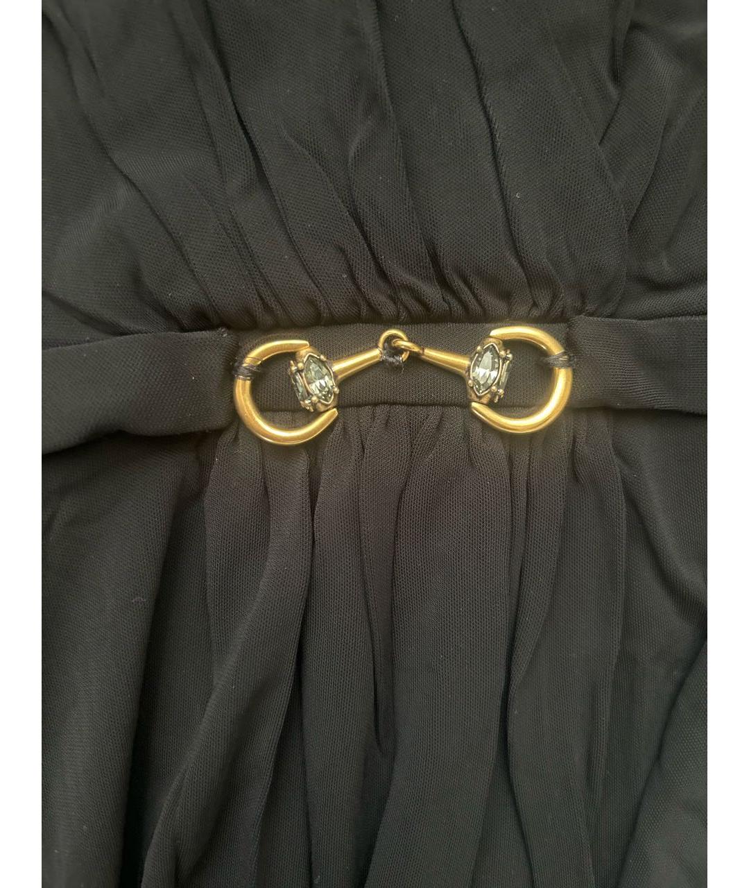 GUCCI Черное полиамидовое вечернее платье, фото 4