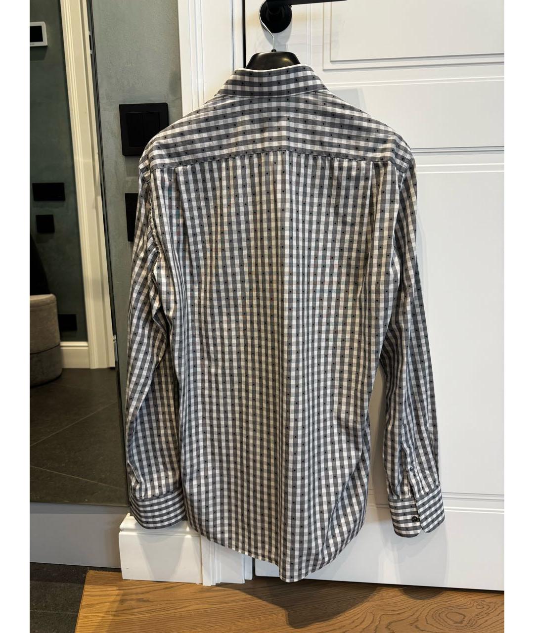 DOLCE&GABBANA Серая хлопковая кэжуал рубашка, фото 2