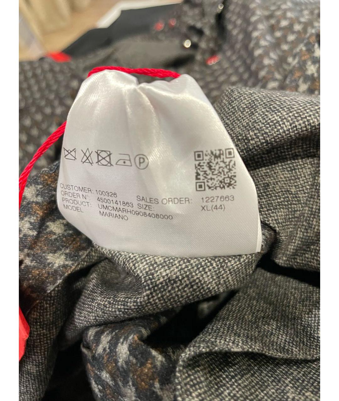 KITON Коричневая хлопковая кэжуал рубашка, фото 7