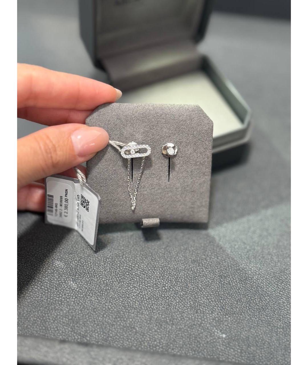 MESSIKA Серебряные серьги из белого золота, фото 5