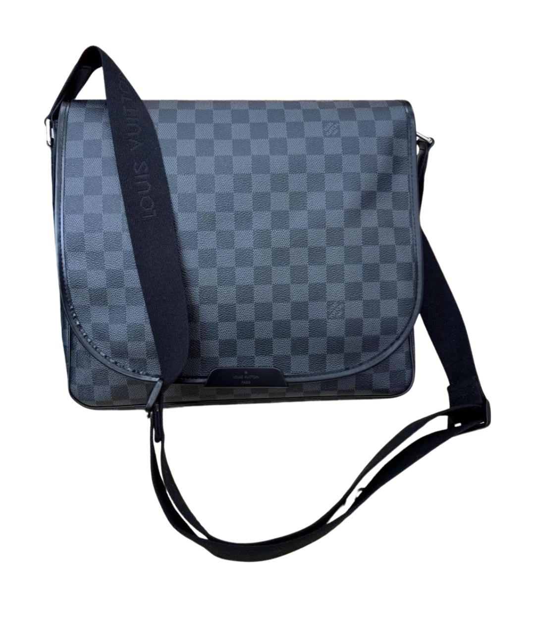 LOUIS VUITTON Антрацитовая сумка на плечо, фото 1