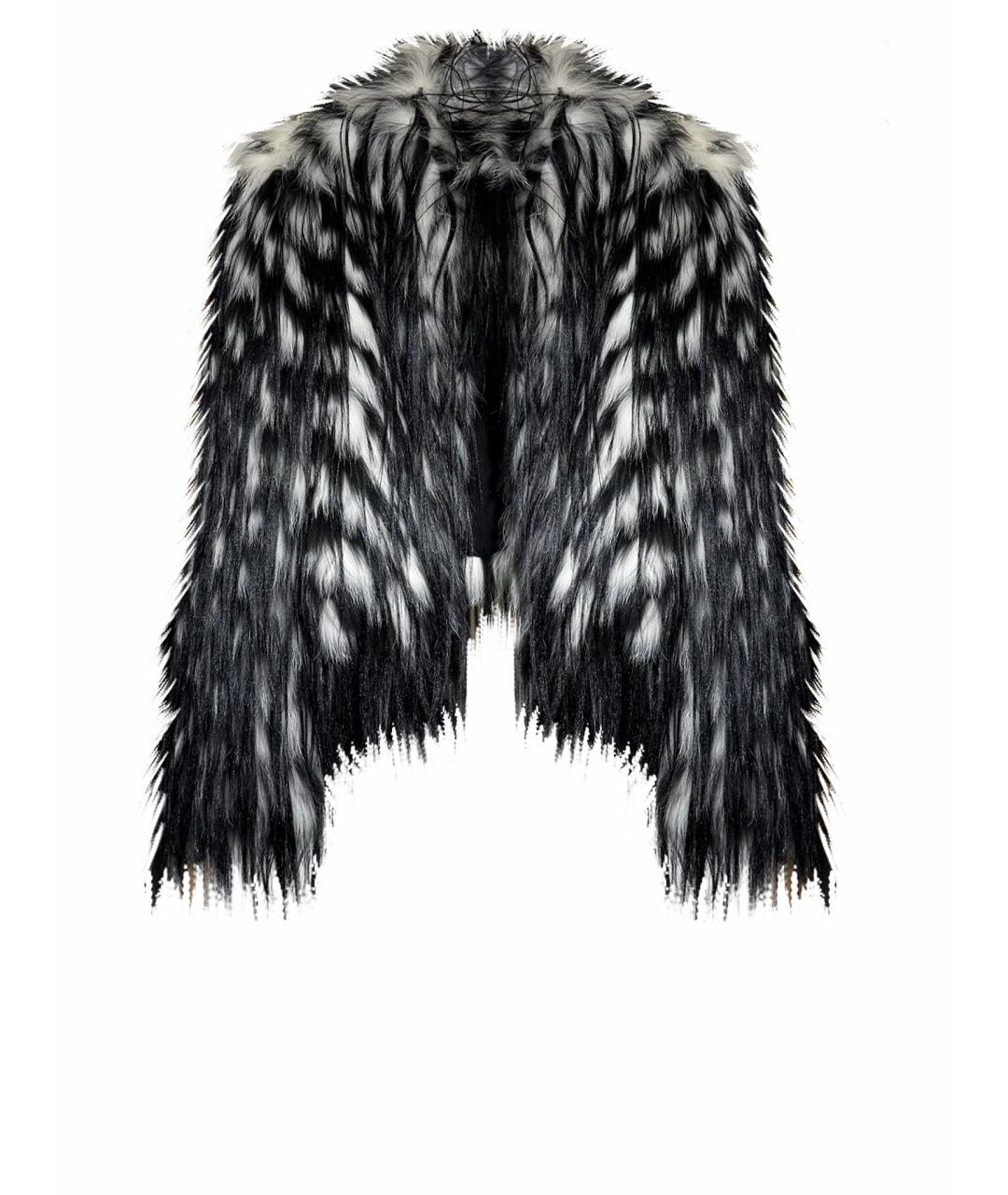 PRADA Черная меховая шуба, фото 1