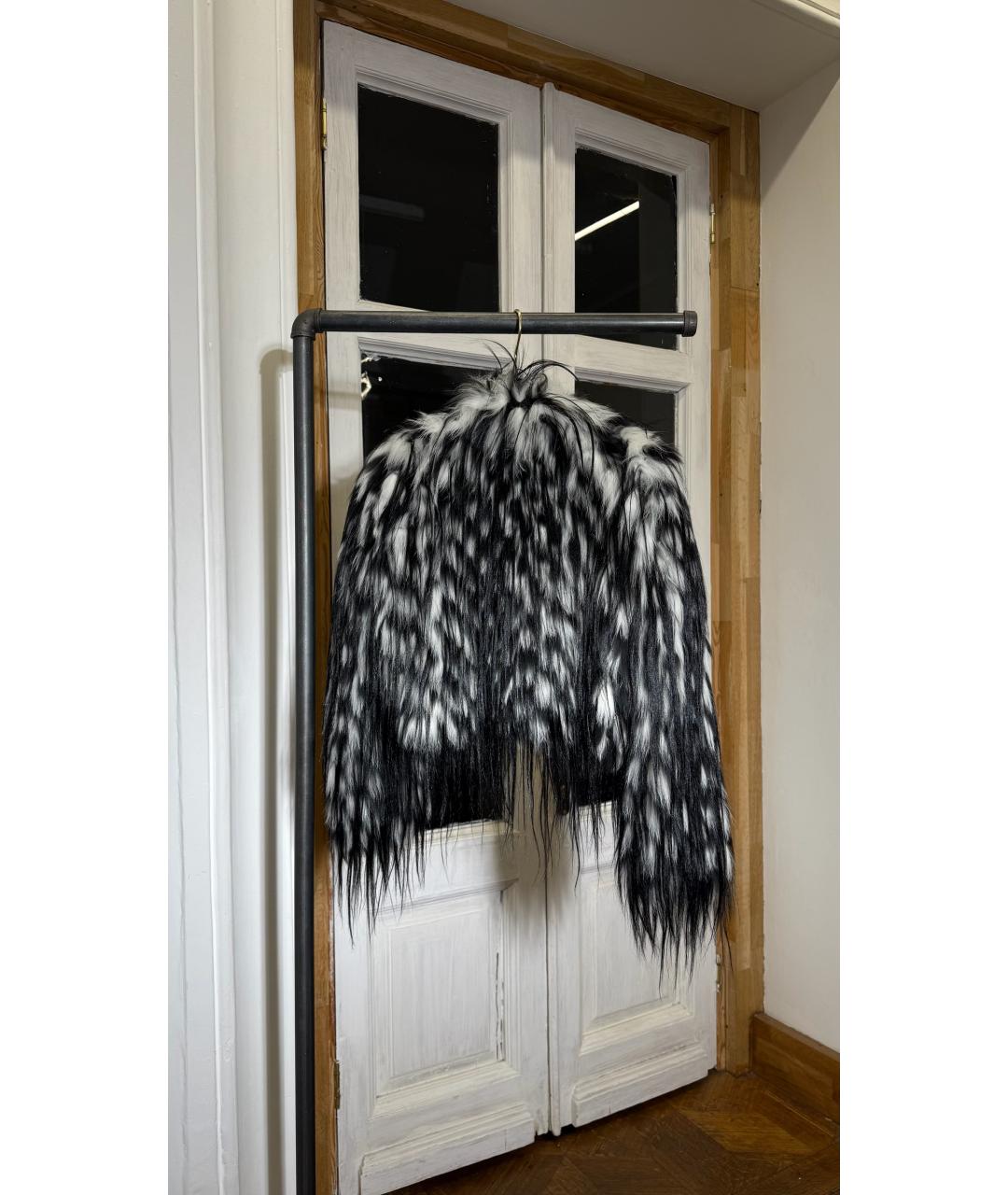 PRADA Черная меховая шуба, фото 2