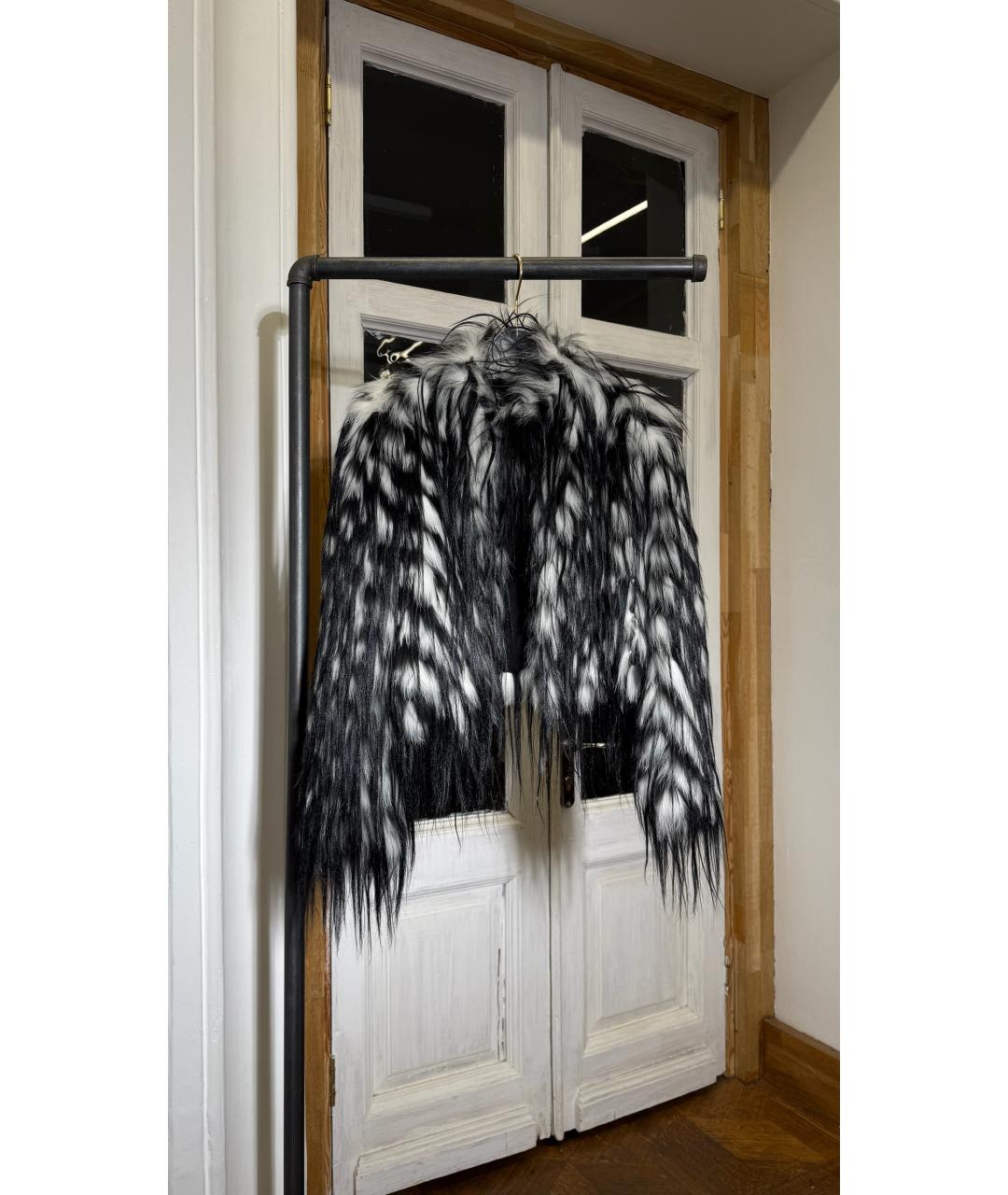 PRADA Черная меховая шуба, фото 5