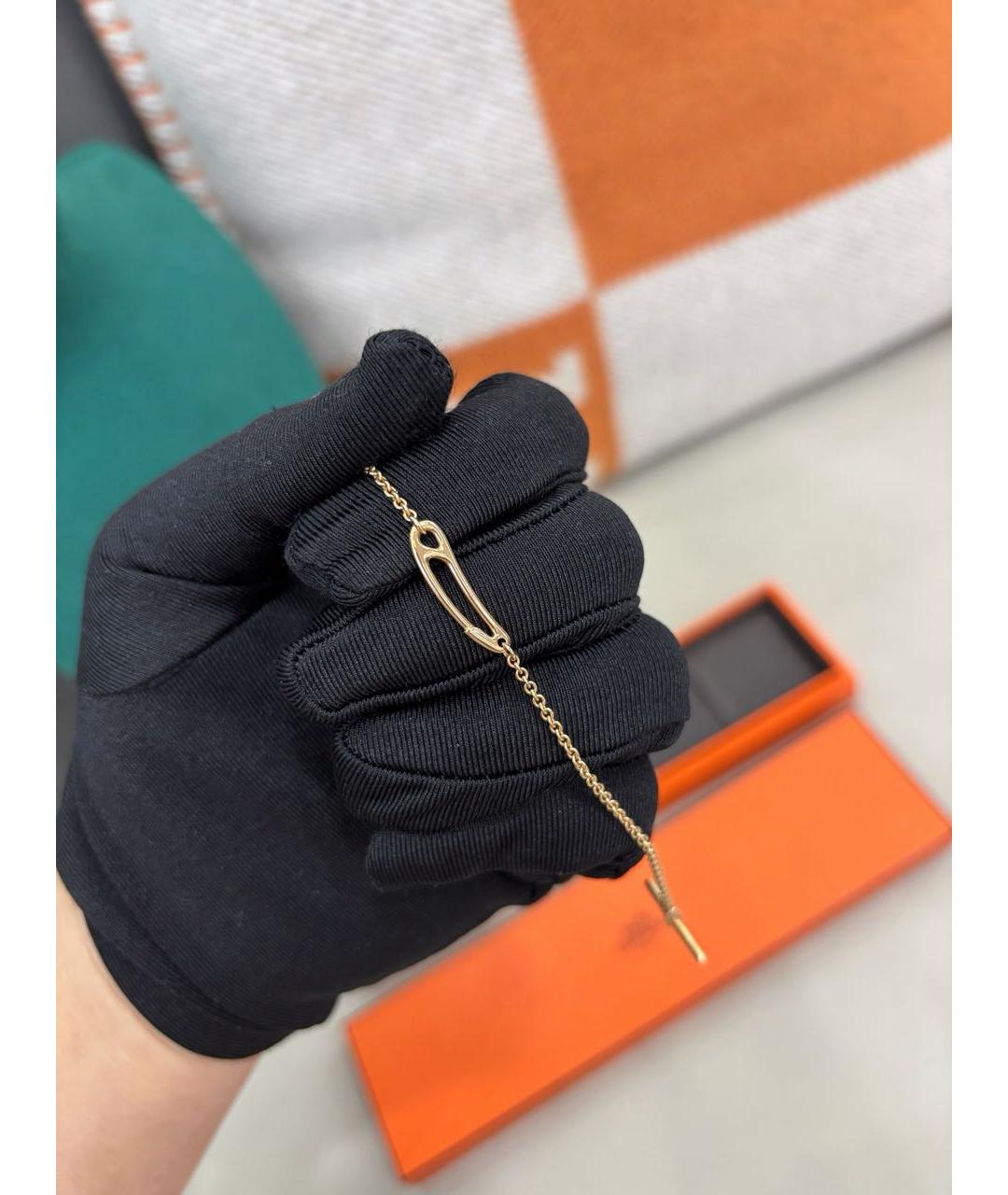 HERMES Розовый браслет из розового золота, фото 4