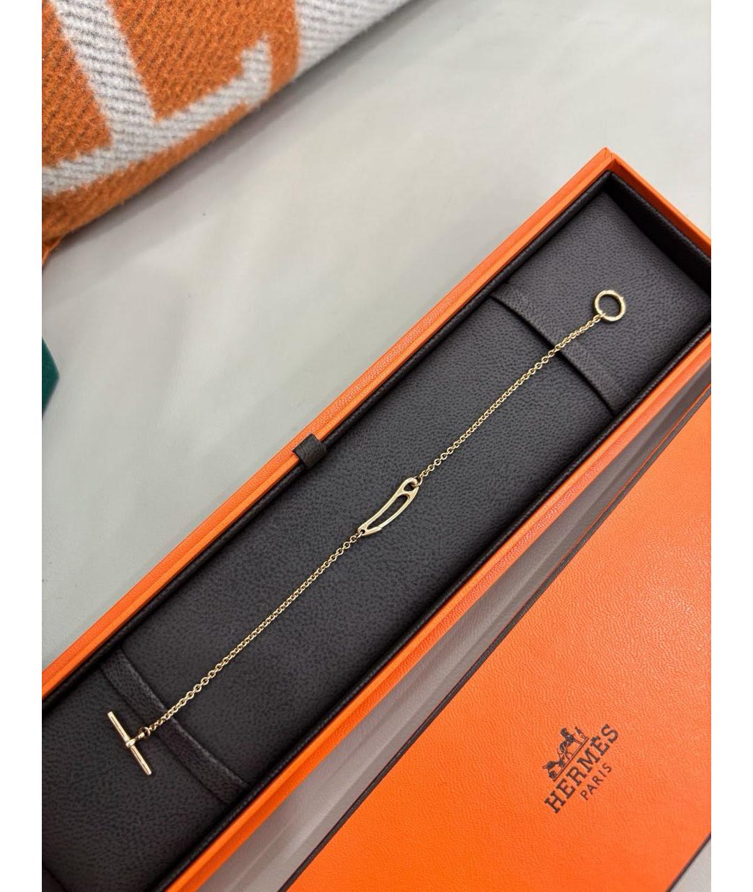 HERMES Розовый браслет из розового золота, фото 8