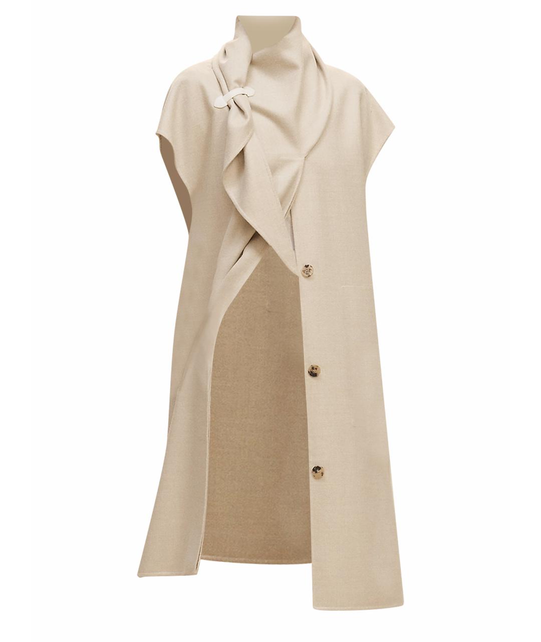 HERMES Белый шерстяной жилет, фото 1