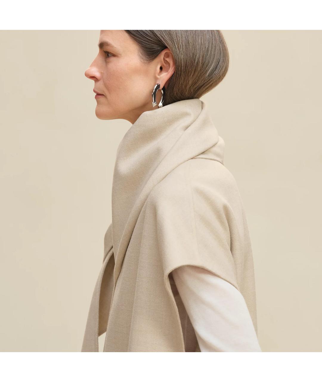 HERMES Белый шерстяной жилет, фото 5