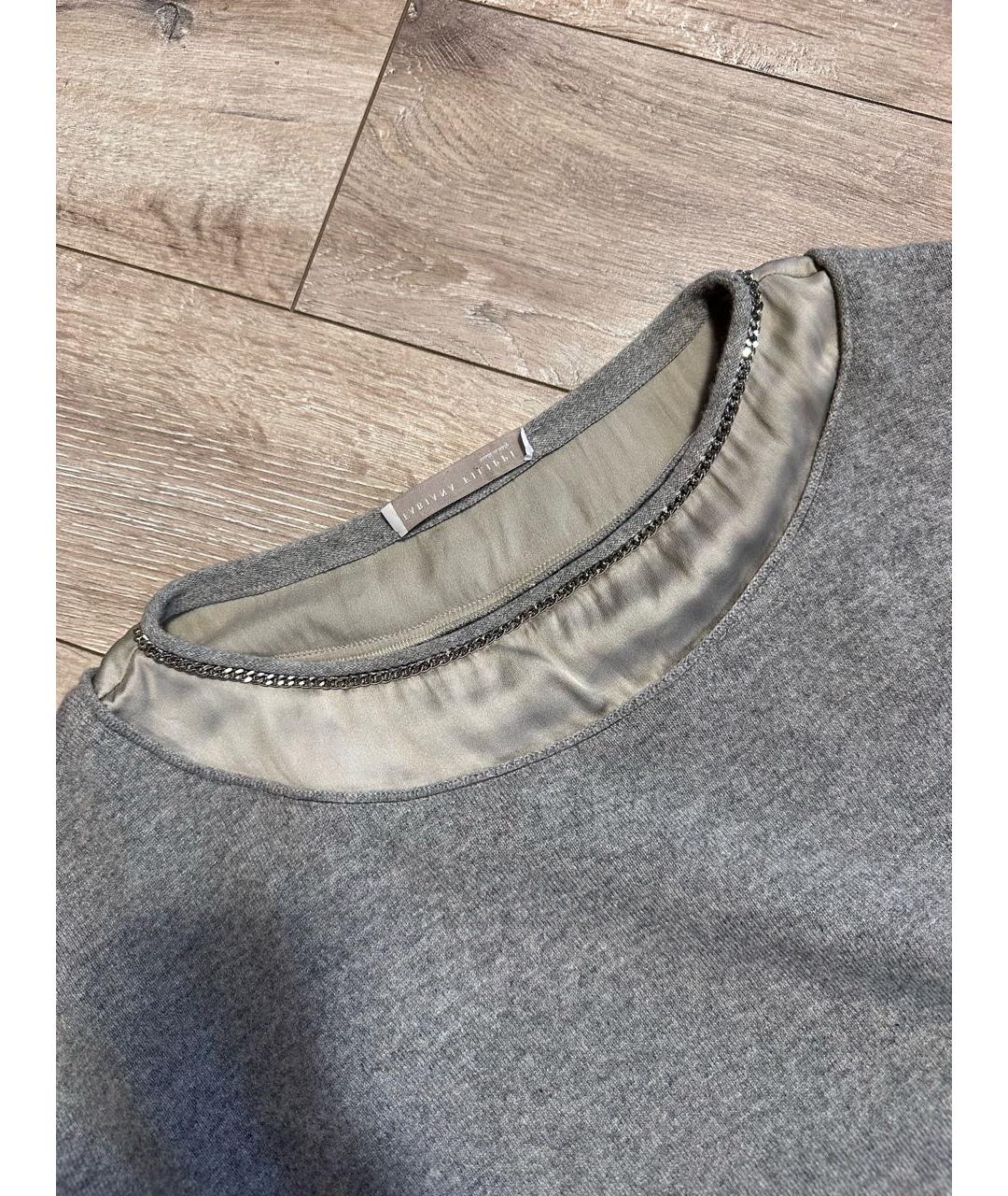 FABIANA FILIPPI Серый кашемировый джемпер / свитер, фото 4