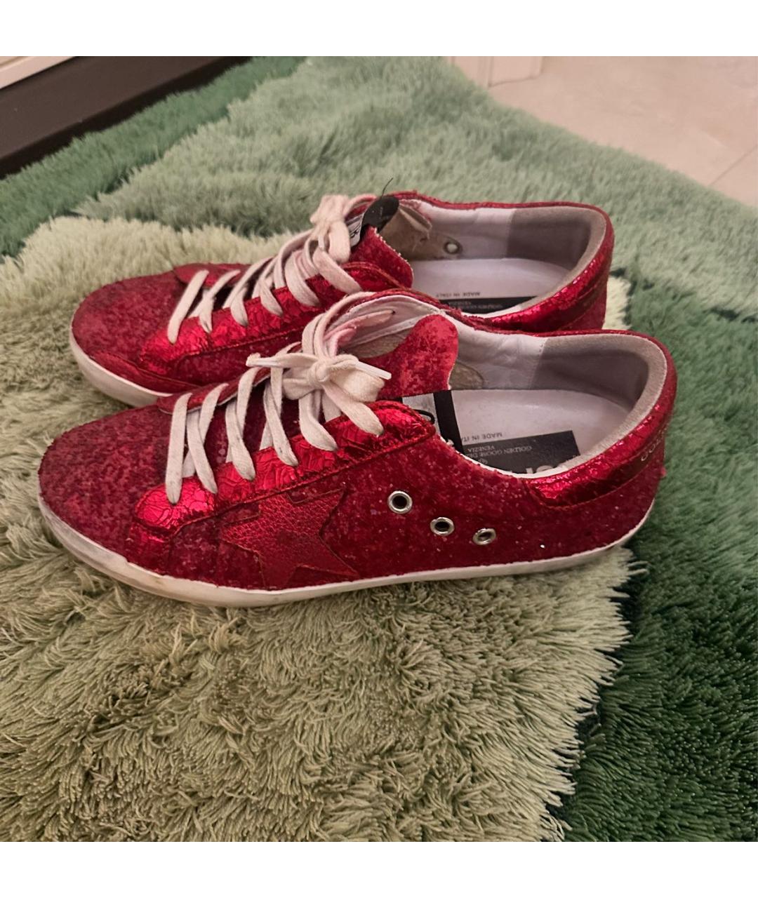 GOLDEN GOOSE DELUXE BRAND Красные кеды, фото 3