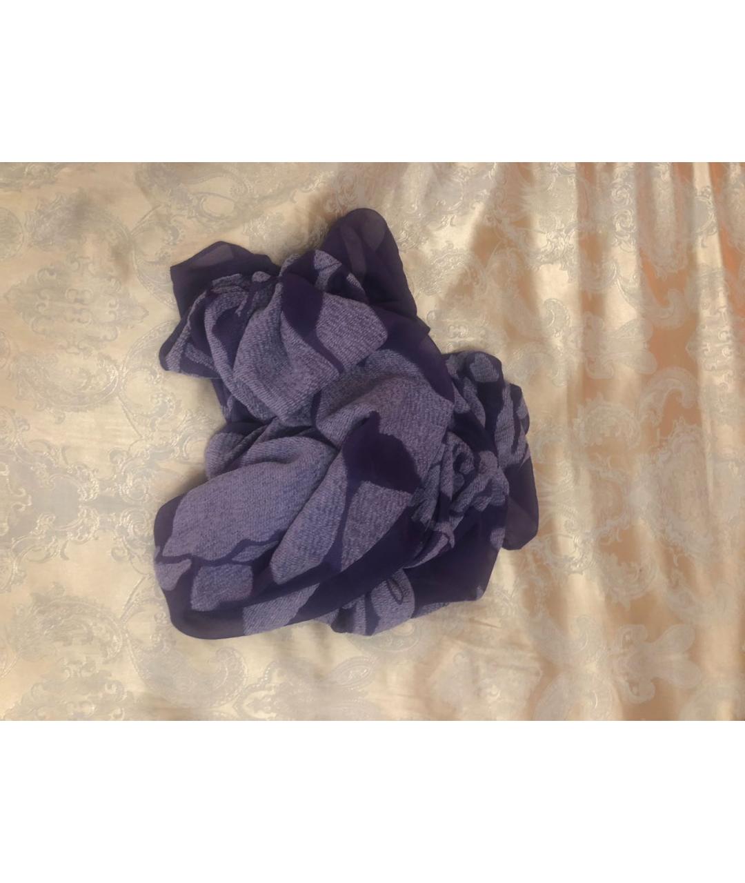 GIORGIO ARMANI Фиолетовый шелковый шарф, фото 3