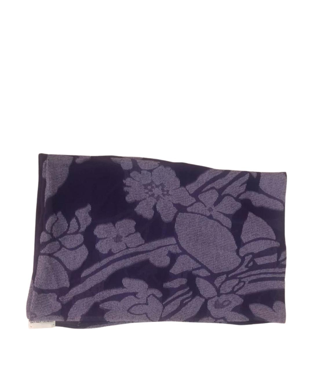 GIORGIO ARMANI Фиолетовый шелковый шарф, фото 1