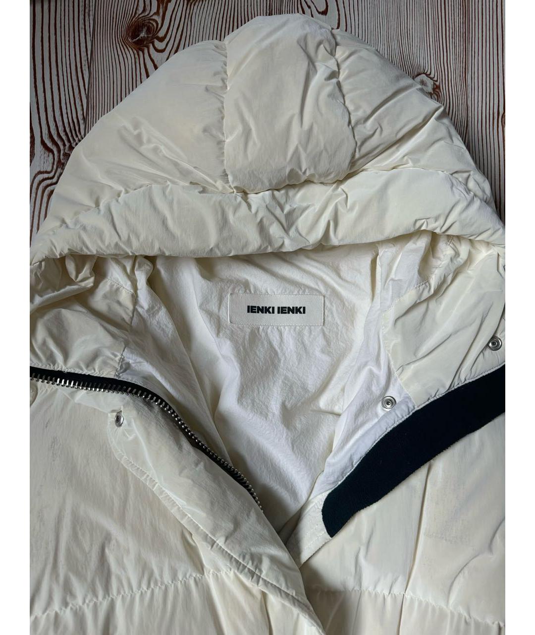 IENKI IENKI Белый полиамидовый пуховик, фото 5