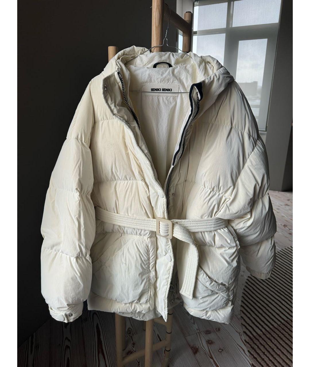 IENKI IENKI Белый полиамидовый пуховик, фото 2