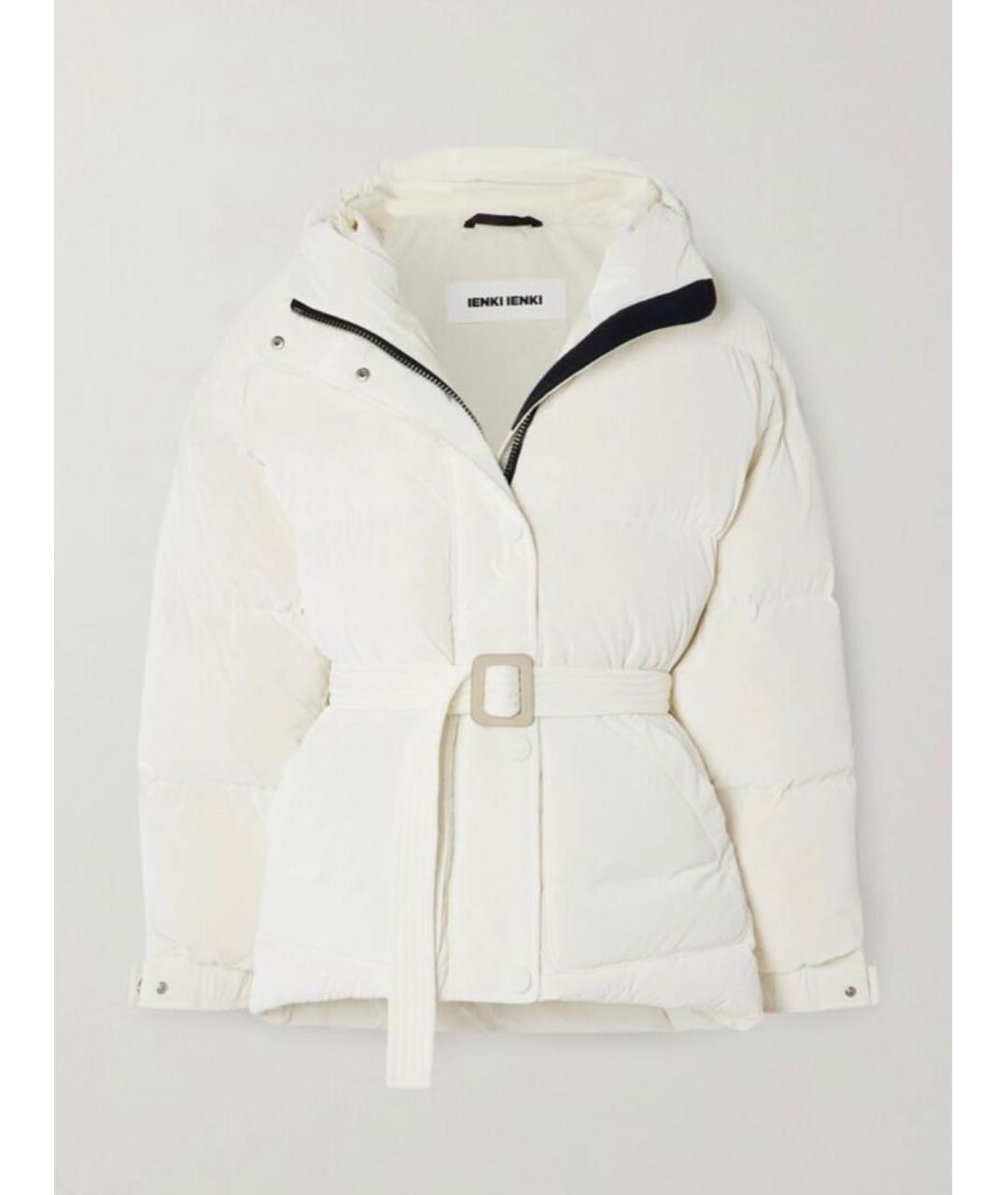 IENKI IENKI Белый полиамидовый пуховик, фото 8