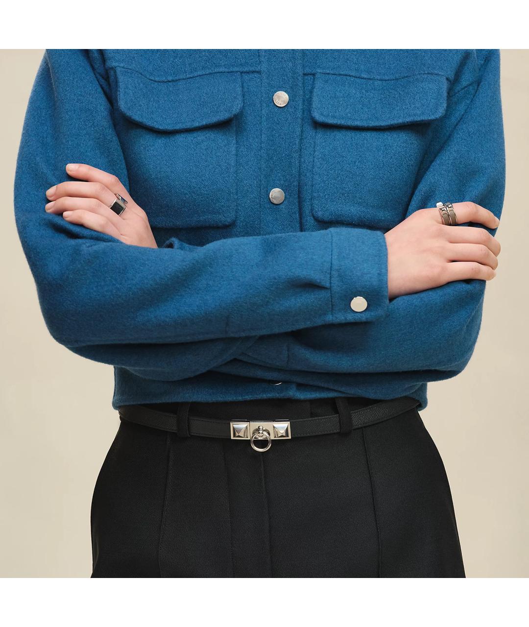 HERMES Синяя кашемировая куртка, фото 6
