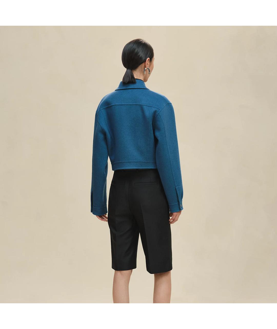 HERMES Синяя кашемировая куртка, фото 2
