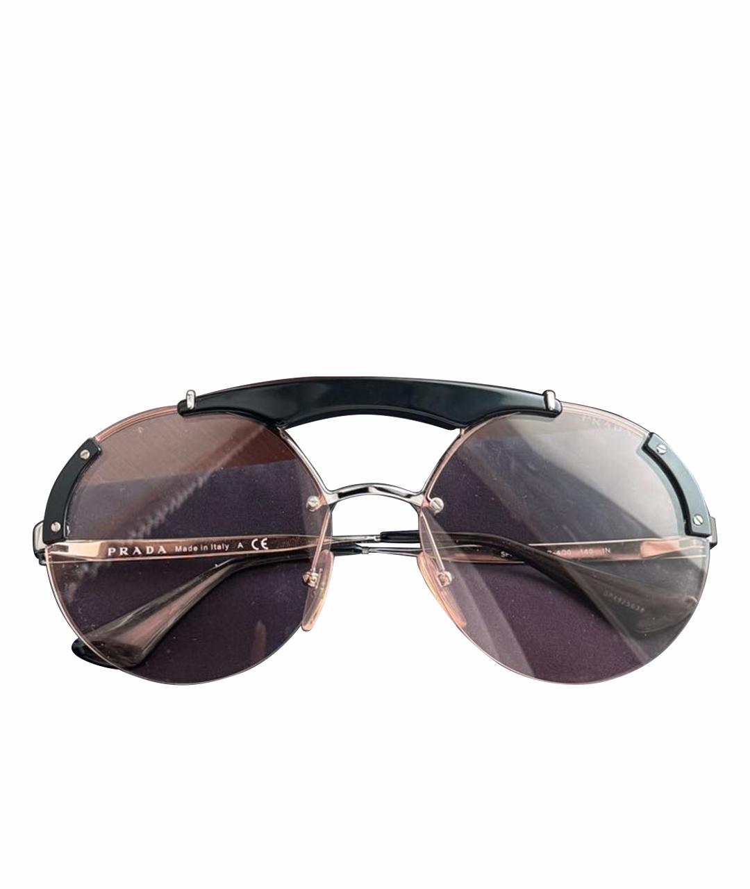 PRADA Коралловые металлические солнцезащитные очки, фото 1