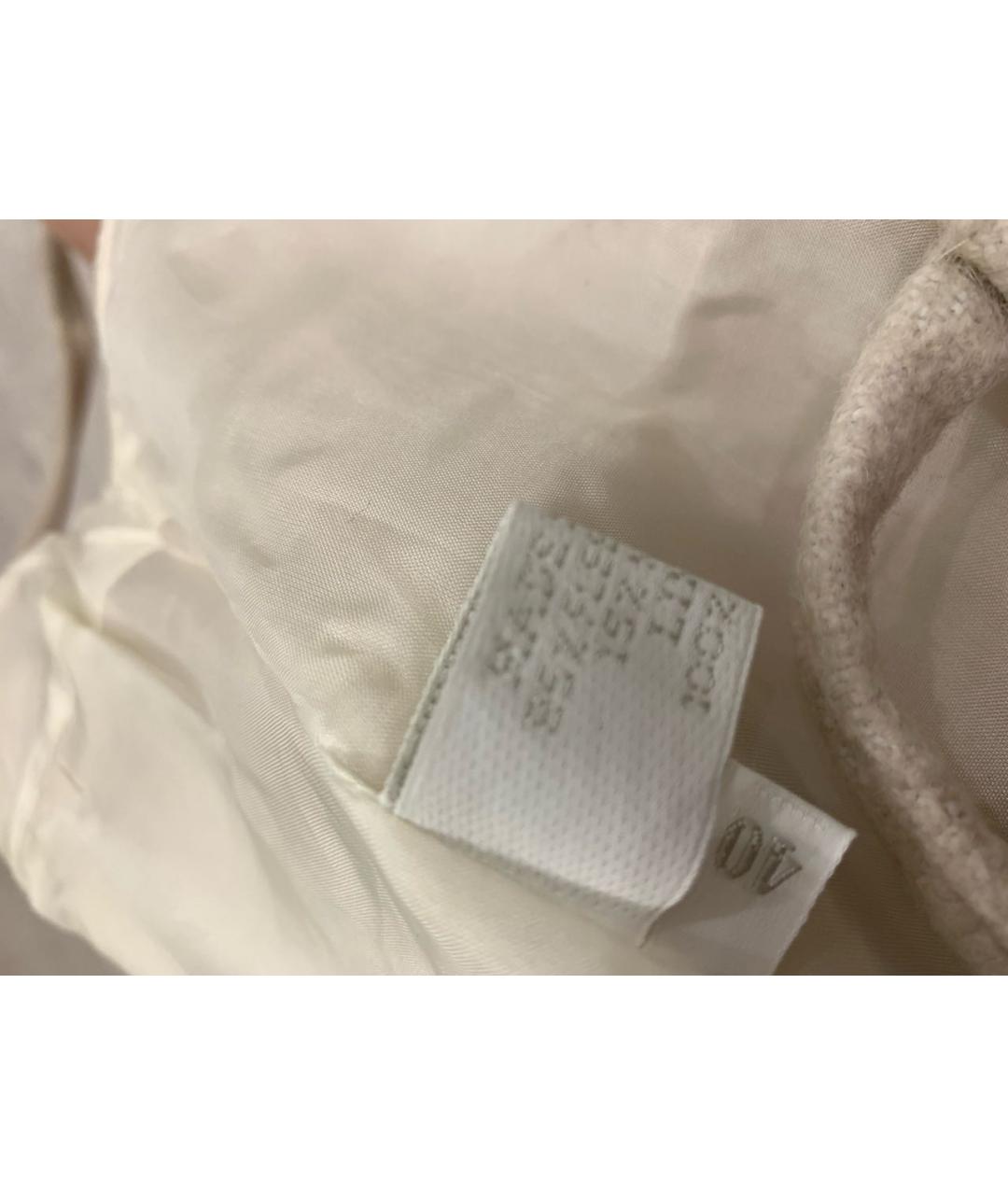 PRADA Бежевый шерстяной сарафан, фото 4