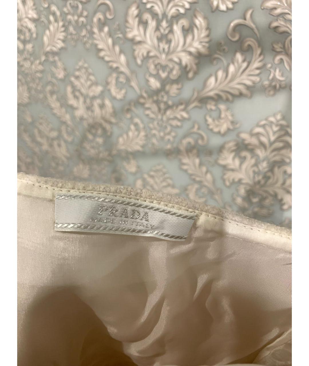 PRADA Бежевый шерстяной сарафан, фото 2