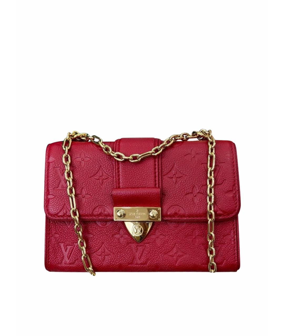 LOUIS VUITTON Красная кожаная сумка через плечо, фото 1