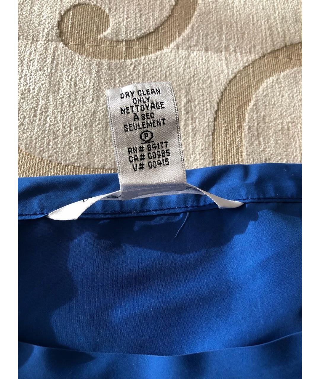 DIANE VON FURSTENBERG Синее полиэстеровое коктейльное платье, фото 6