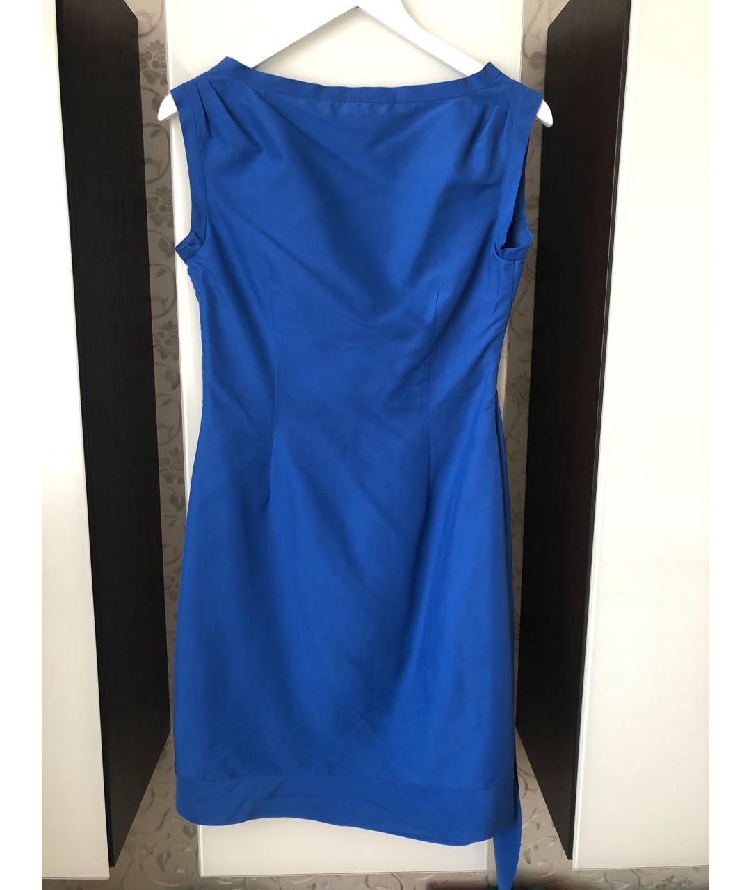 DIANE VON FURSTENBERG Синее полиэстеровое коктейльное платье, фото 2