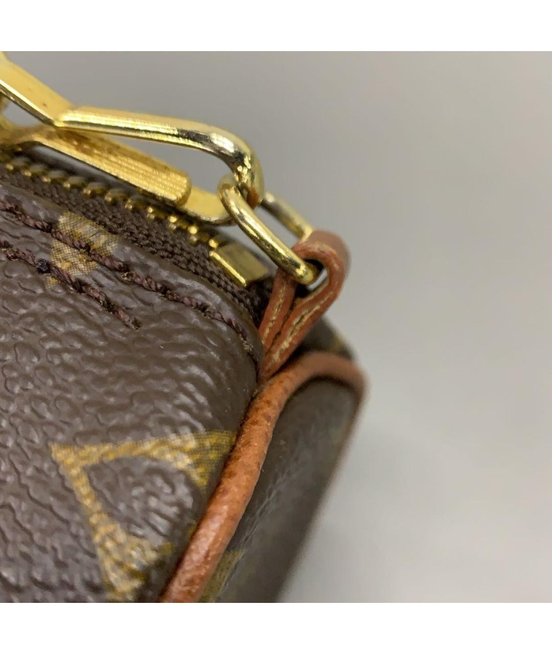 LOUIS VUITTON Коричневая сумка с короткими ручками, фото 5