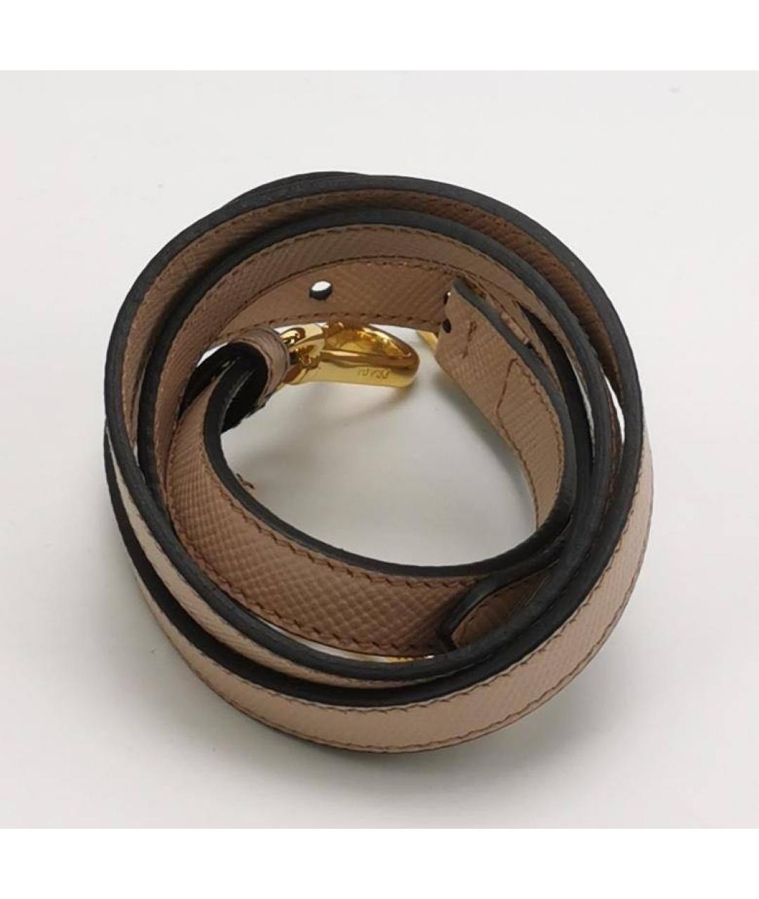 PRADA Бежевая кожаная сумка тоут, фото 7