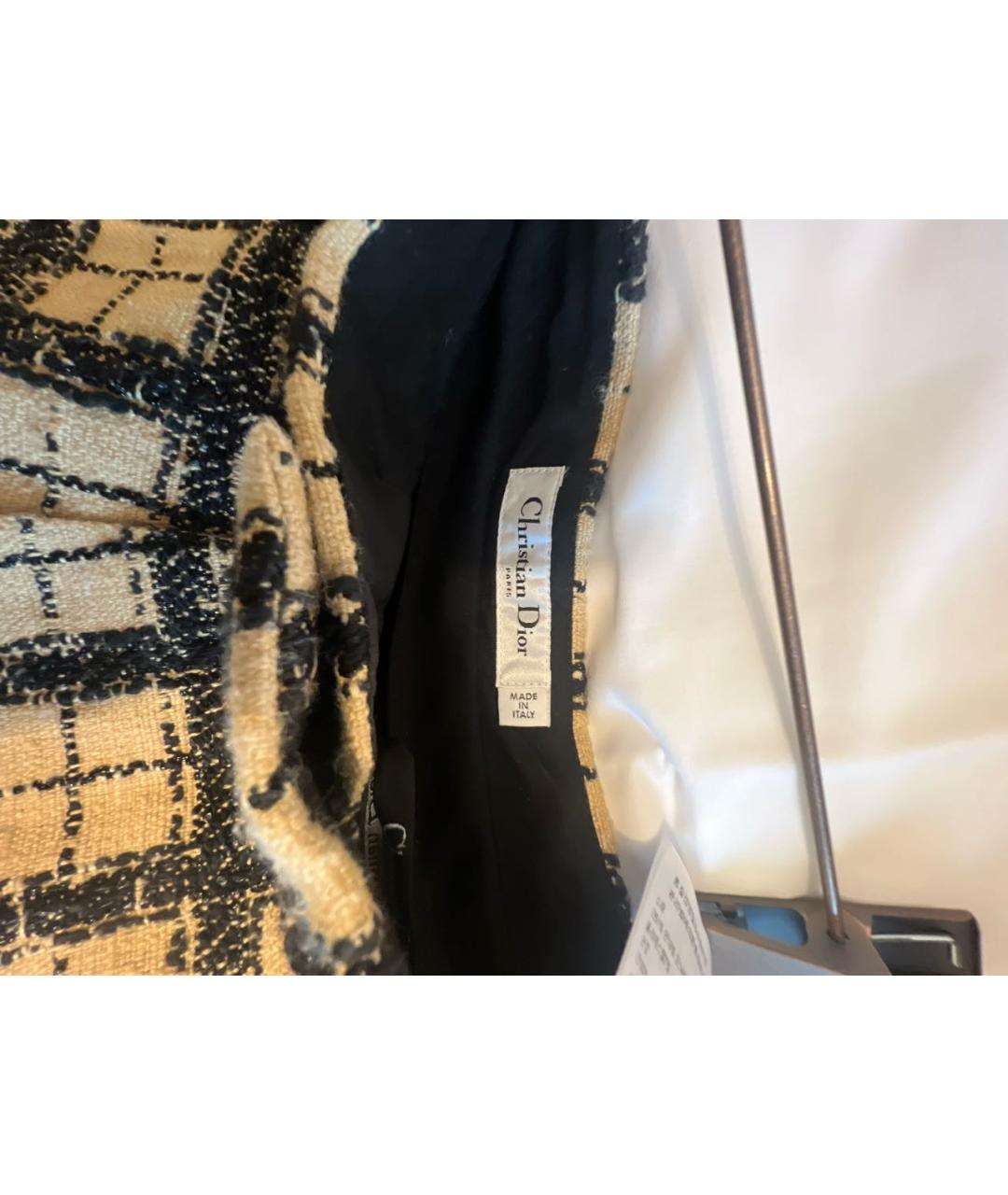 CHRISTIAN DIOR Бежевые шелковые шорты, фото 3