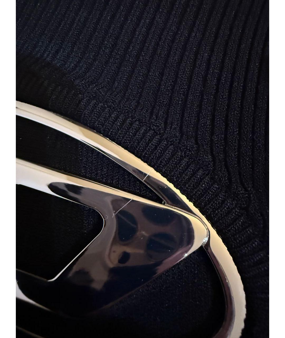 DIESEL Черное вискозное повседневное платье, фото 5