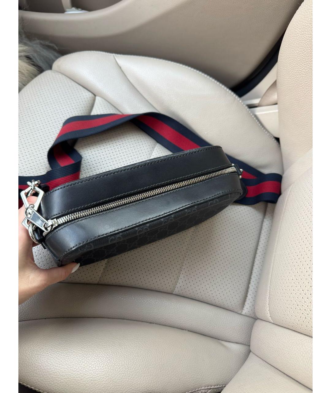 GUCCI Антрацитовая сумка на плечо, фото 8