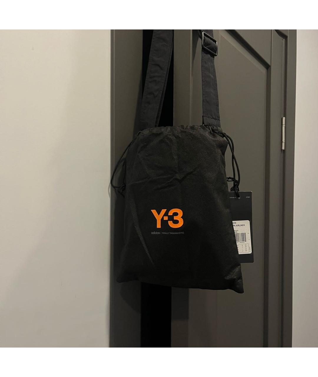 Y-3 Оранжевая синтетическая барсетка, фото 4
