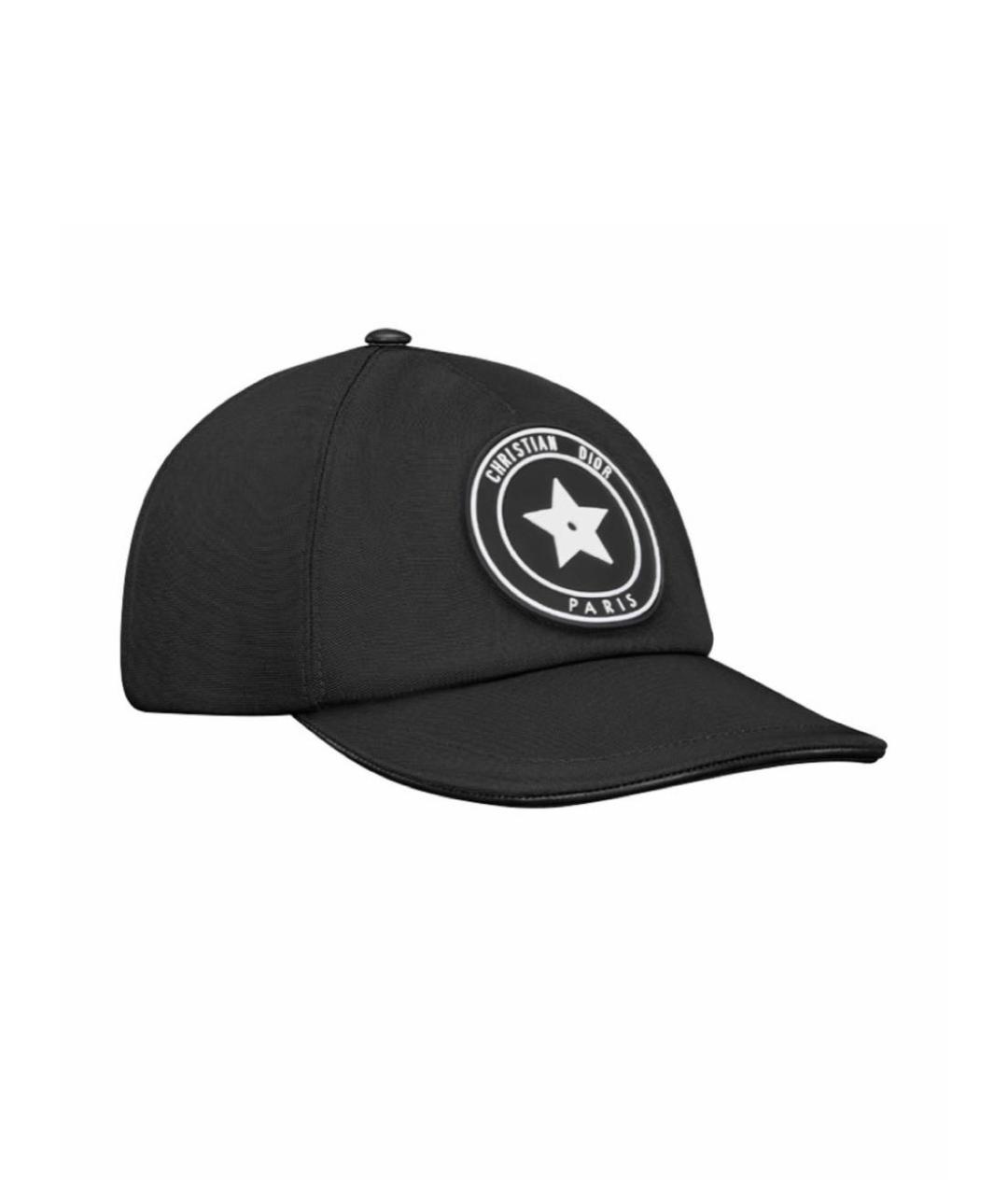 CHRISTIAN DIOR Черная хлопковая кепка, фото 1
