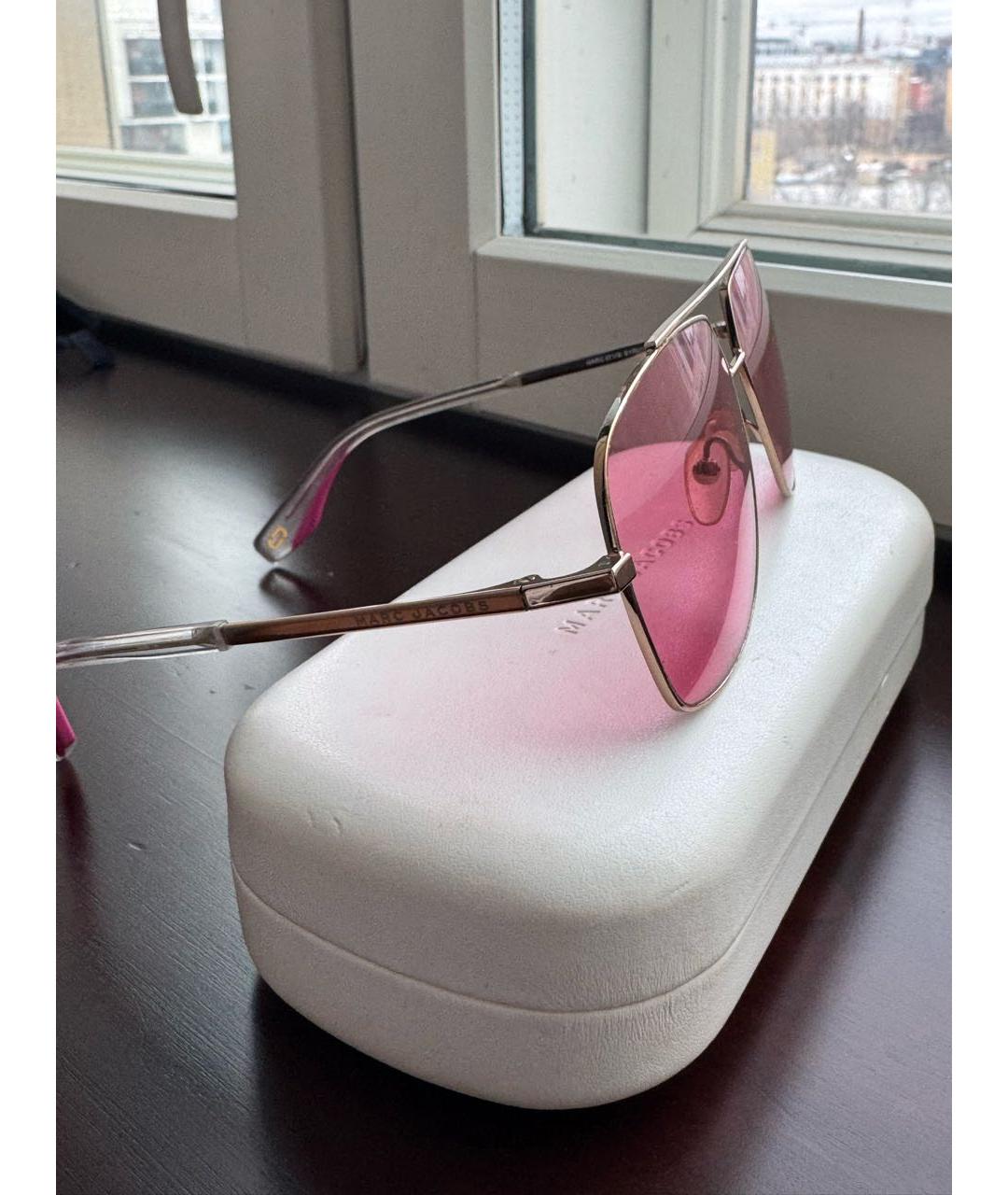 MARC JACOBS Коралловые металлические солнцезащитные очки, фото 4