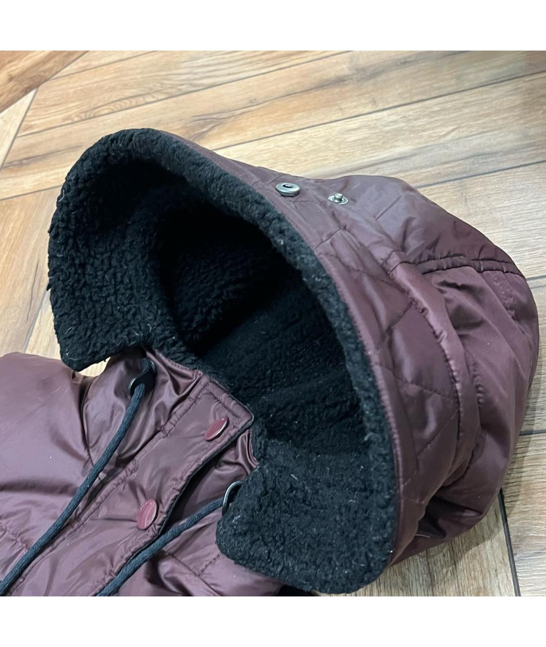 COACH Бордовая полиэстеровая куртка, фото 3