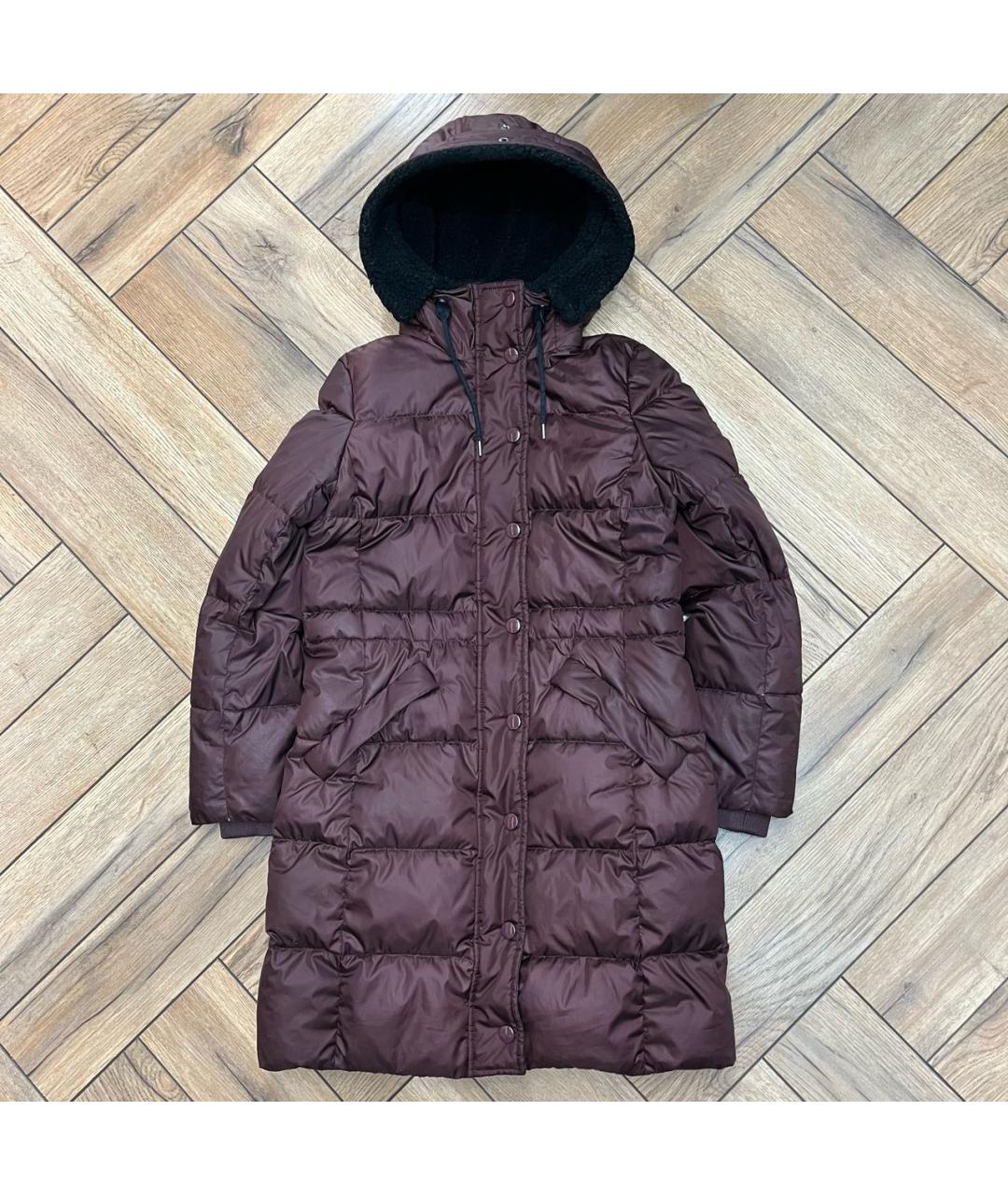 COACH Бордовая полиэстеровая куртка, фото 5