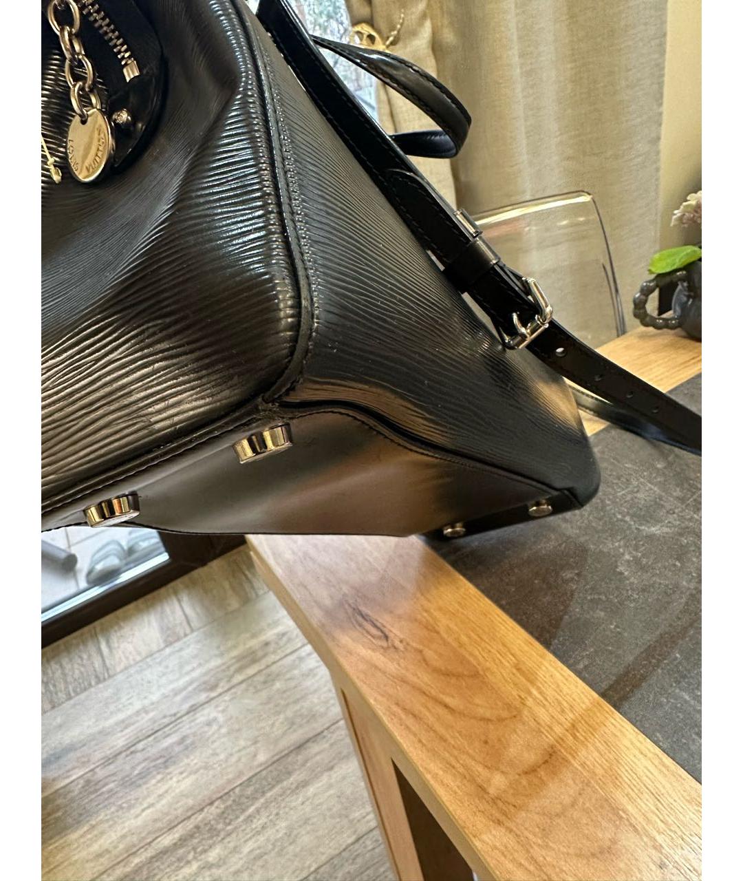 LOUIS VUITTON Черная сумка с короткими ручками, фото 6