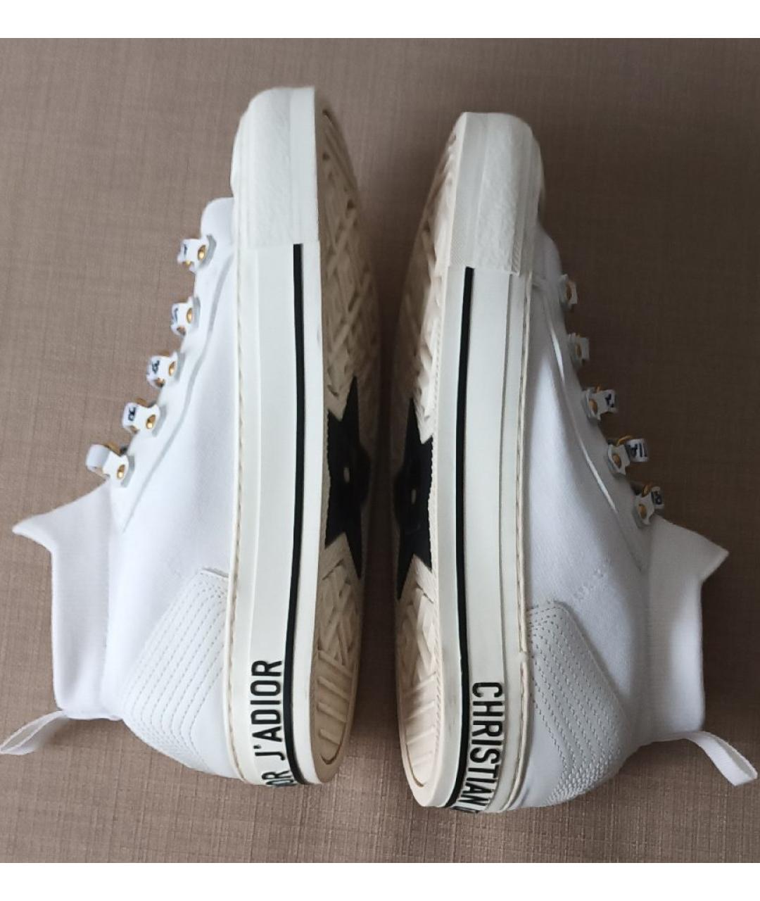 CHRISTIAN DIOR Белые текстильные кеды, фото 9