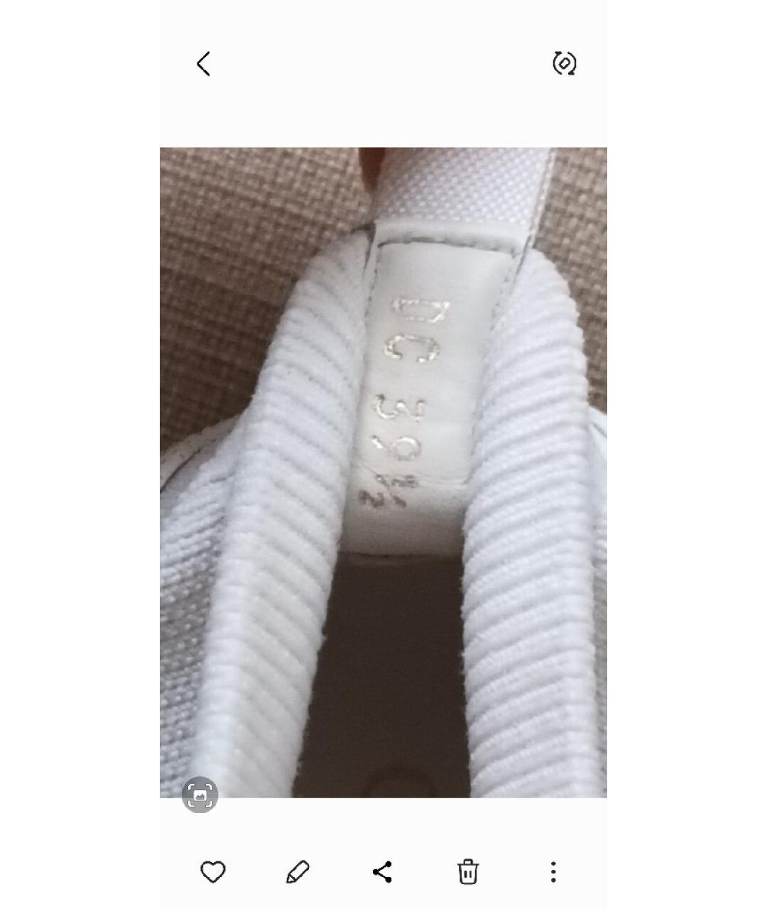 CHRISTIAN DIOR Белые текстильные кеды, фото 7